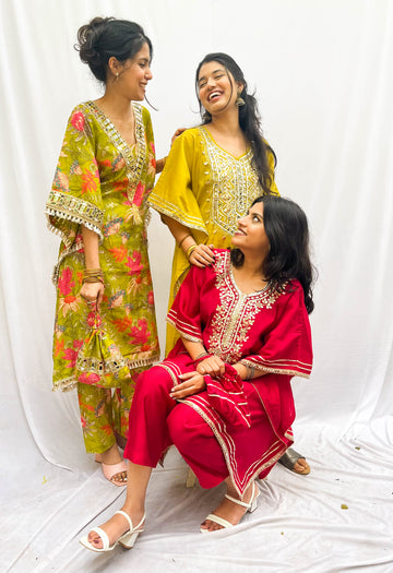 KHAFTANS & CAPE SETS BESU INDIA
