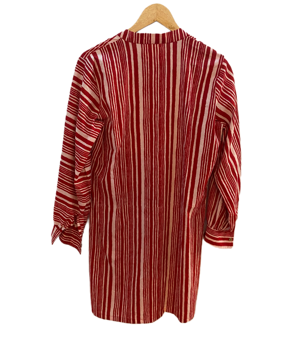 RED STRIPED KURTA CO-ORD SET BESU INDIA