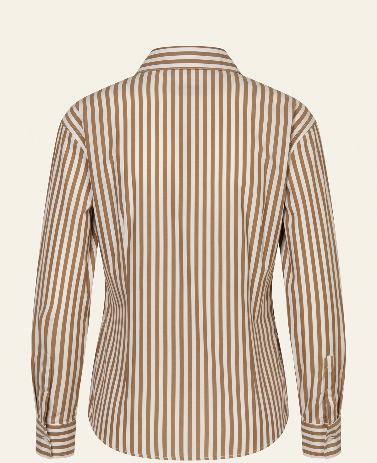 THE BROWN STRIPE SHIRT WITH EMBROIDERY BESU INDIA