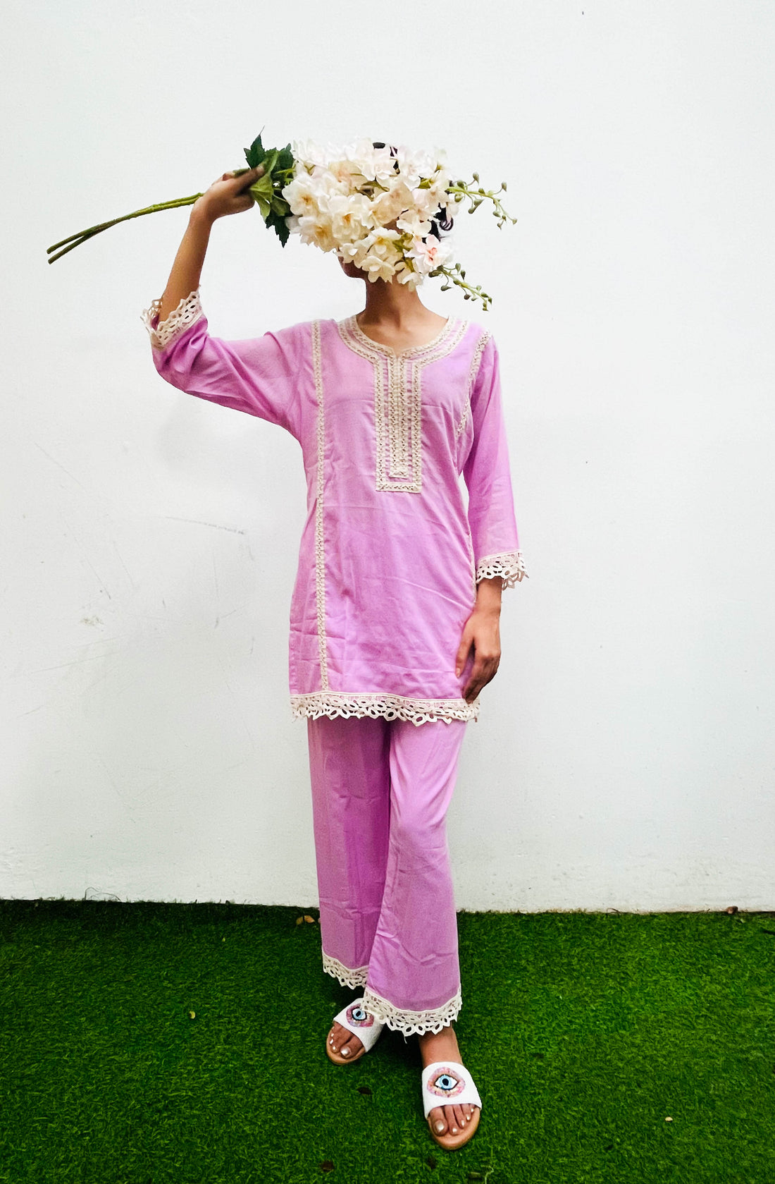 LAVENDER COMFORT KURTA SET BESU INDIA