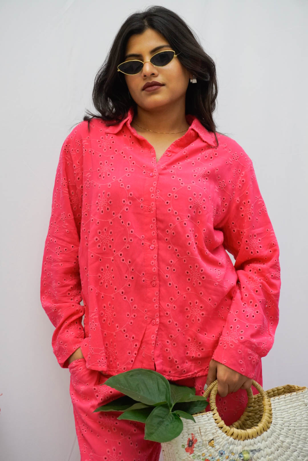 ACTOR MILANA NAGRAJ IN OUR SOFT HAKOBA CO-ORDS BESU INDIA