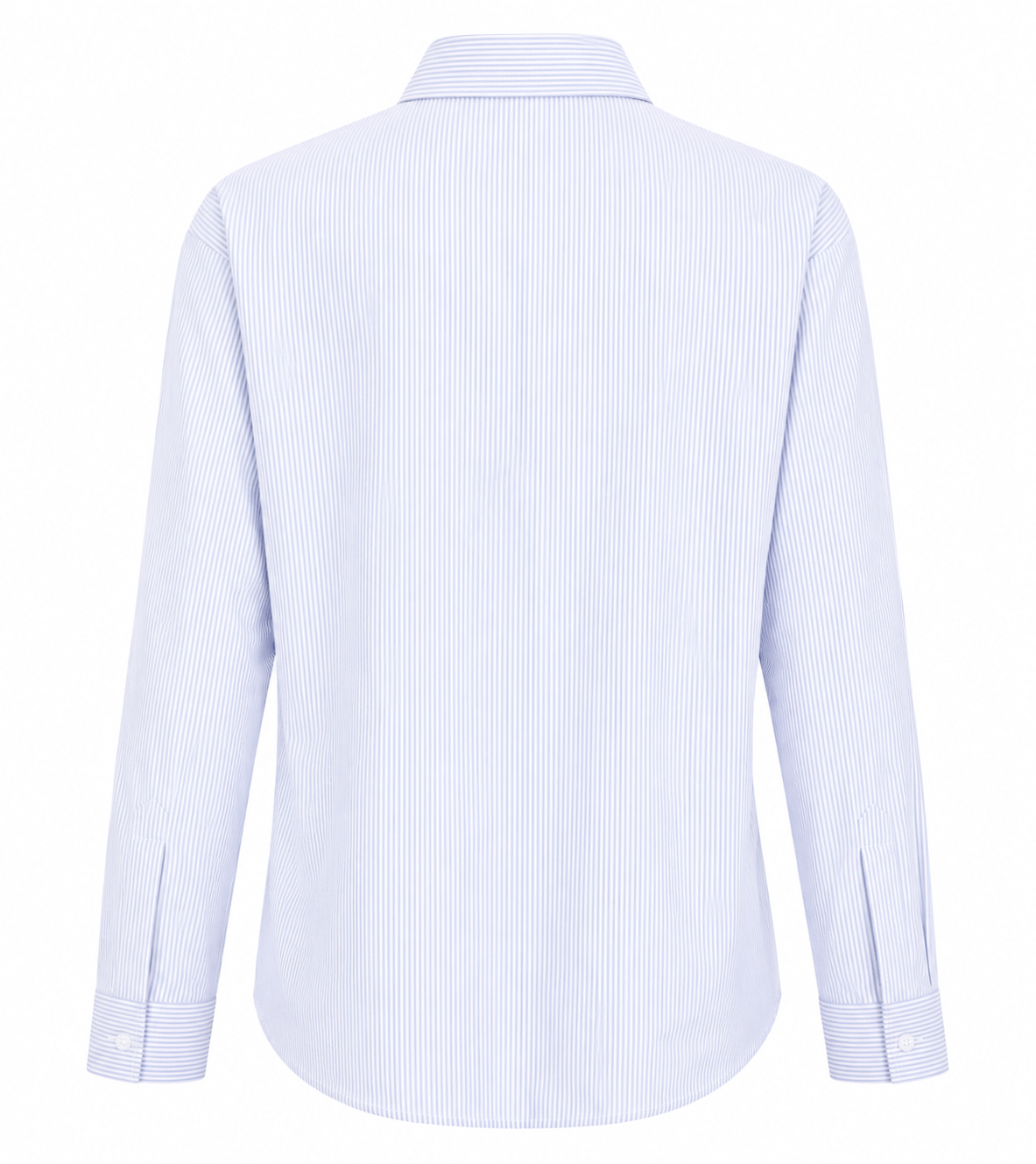 LIGHT BLUE STRIPED CRYSTAL BLOOM EMBELLISHED SHIRT BESU INDIA