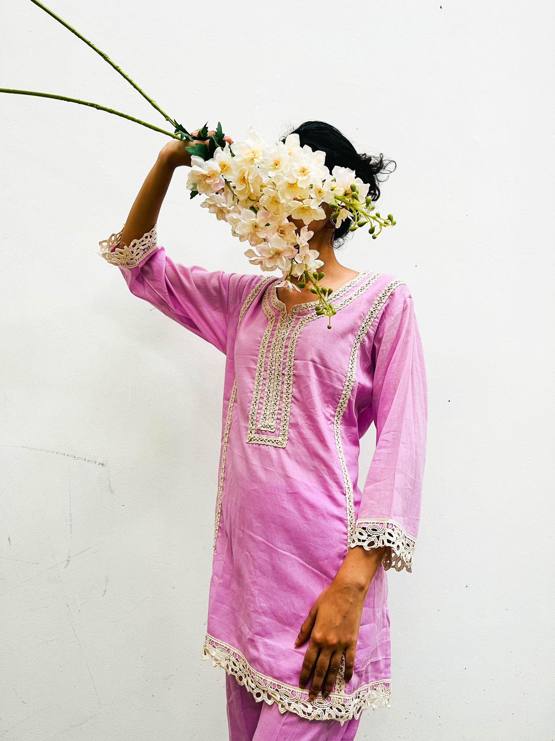 LAVENDER COMFORT KURTA SET BESU INDIA