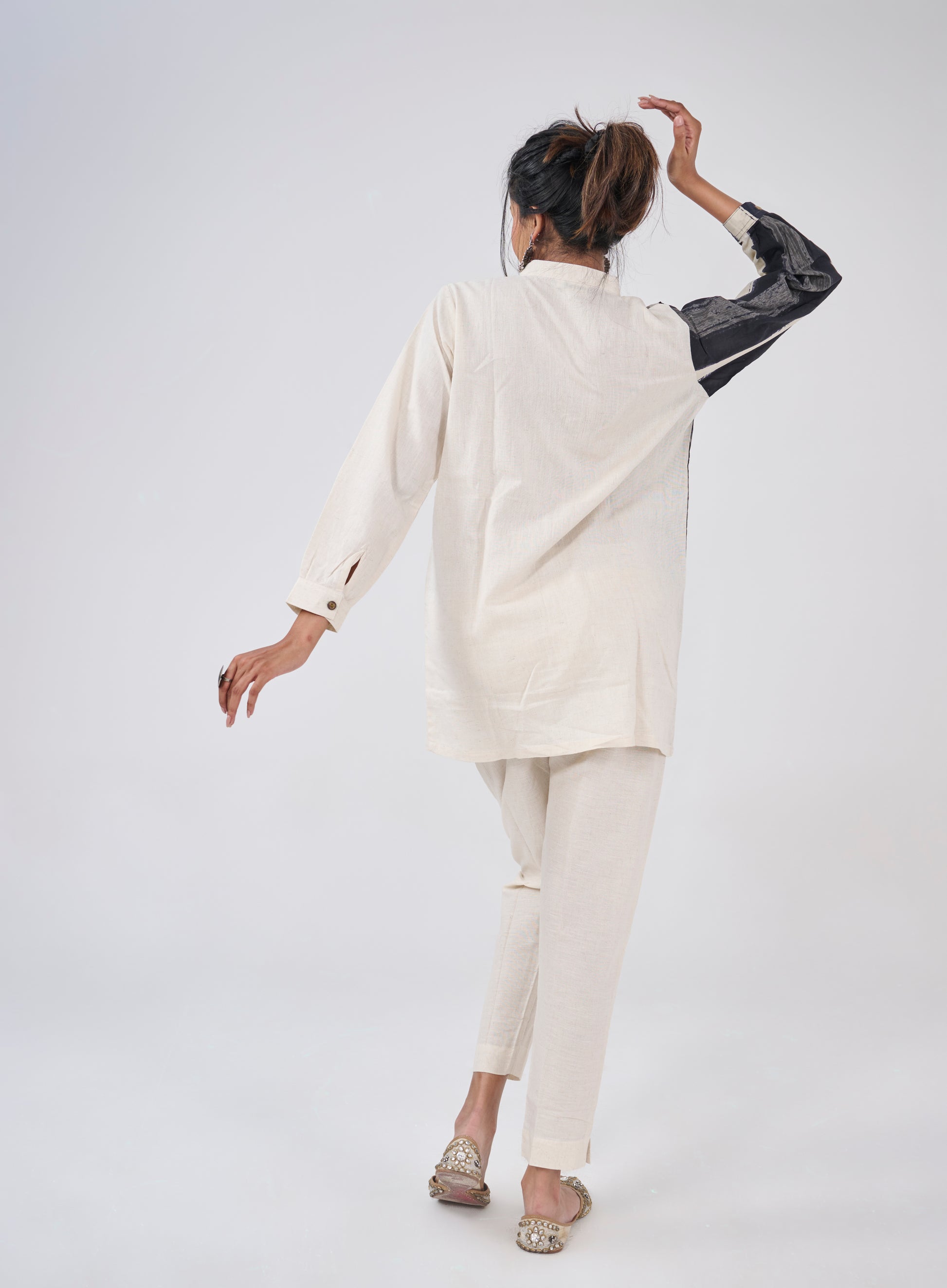 HALF - STRIPES WITH STRIPED POCKET SHIRT KURTA BESU INDIA