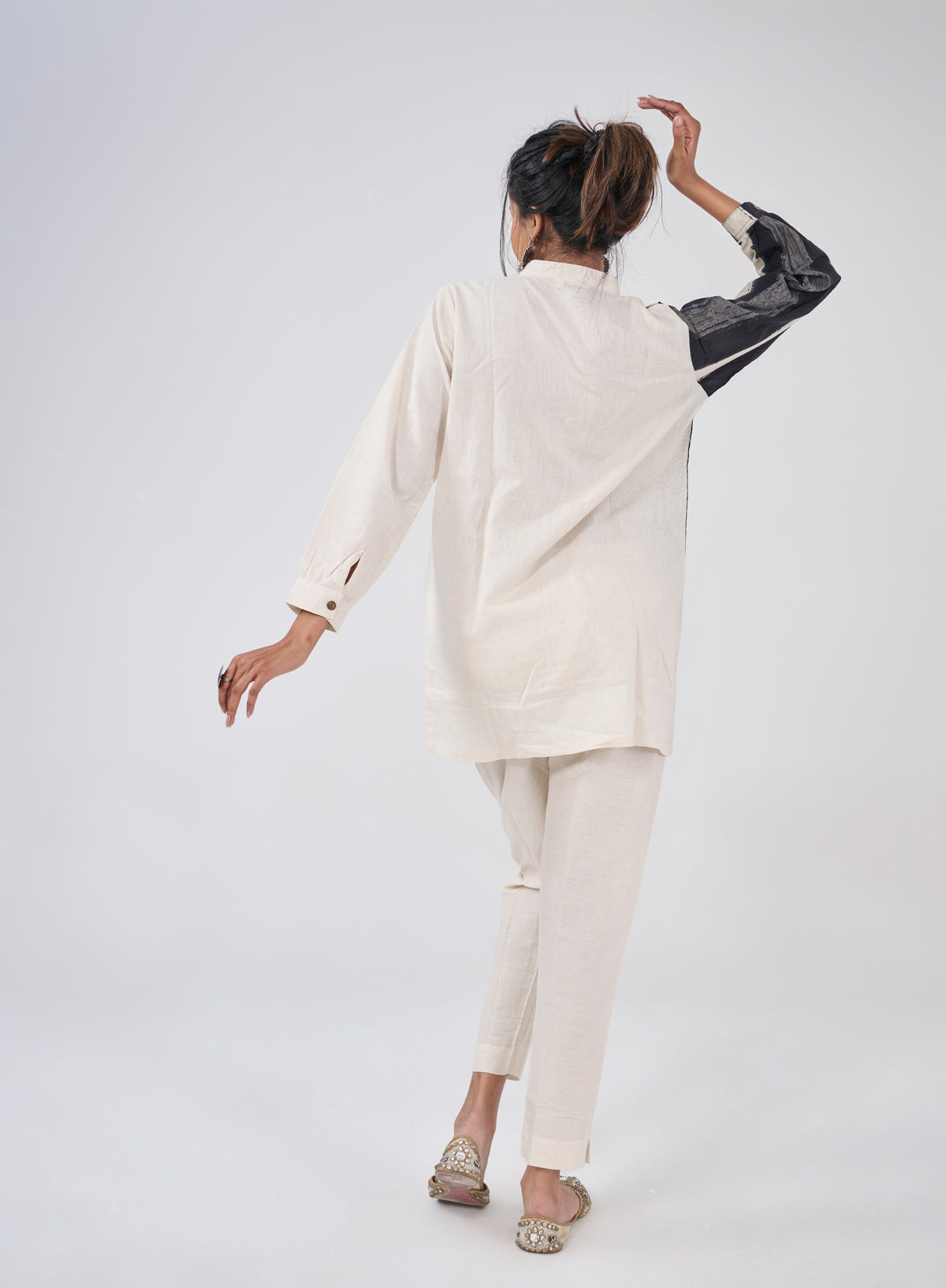 HALF - STRIPES WITH STRIPED POCKET SHIRT KURTA BESU INDIA