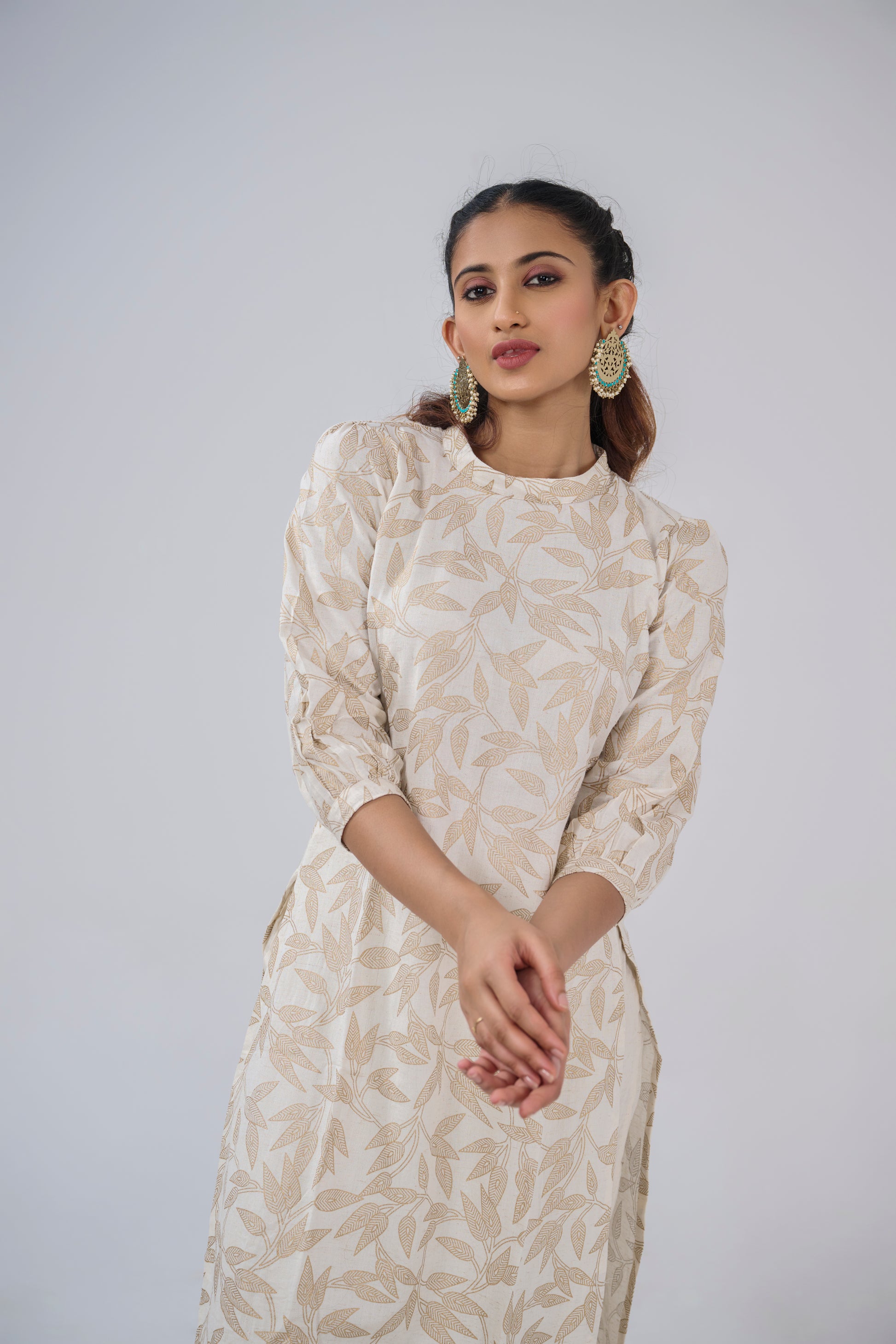 ORGANIC PRINTED COTTON KURTA TOP BESU INDIA
