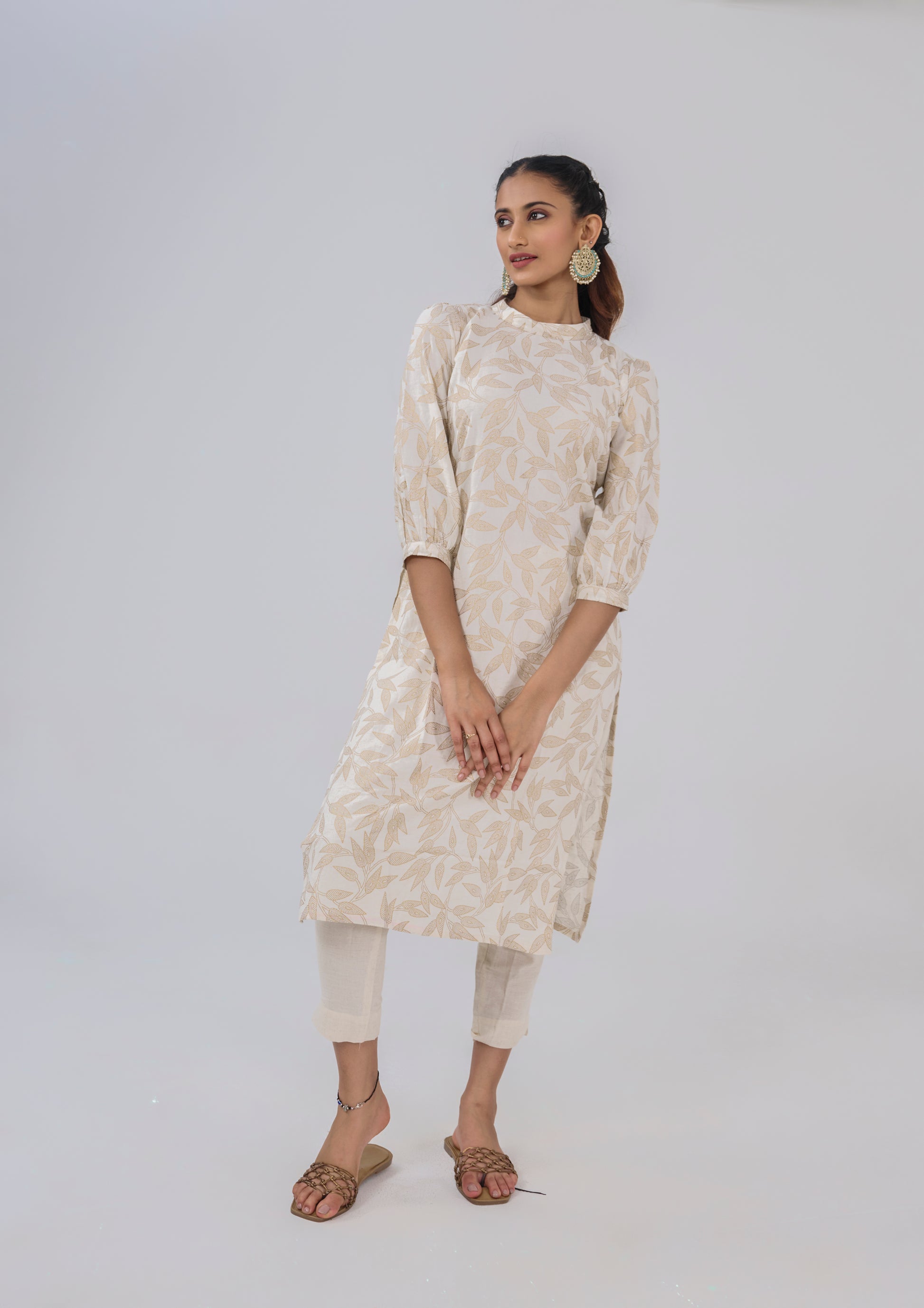 ORGANIC PRINTED COTTON KURTA TOP BESU INDIA