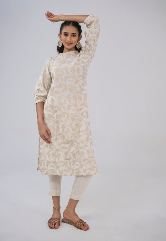 ORGANIC PRINTED COTTON KURTA TOP BESU INDIA