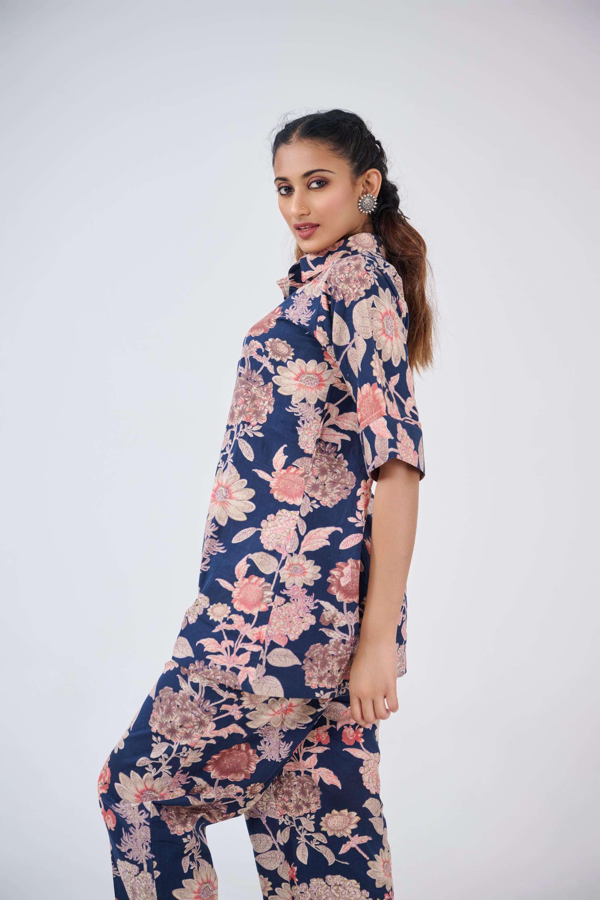 BLUE FLORAL CO-ORD SET BESU INDIA