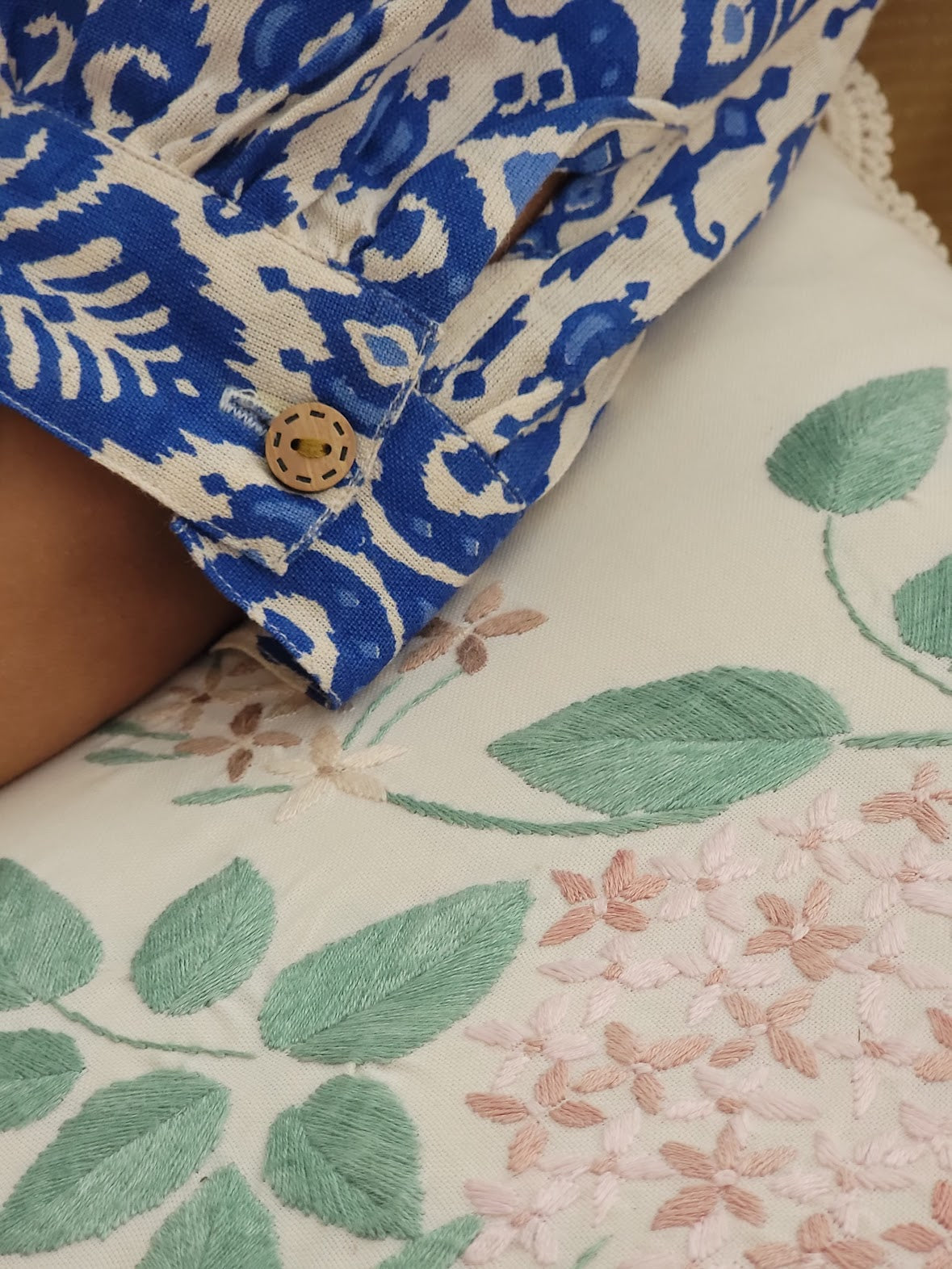 SHRUTI PRAKASH IN OUR BALINESE PRINT COTTON SET BESU INDIA