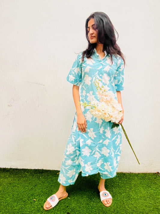 FLORAL COTTON CO-ORD SET BESU INDIA