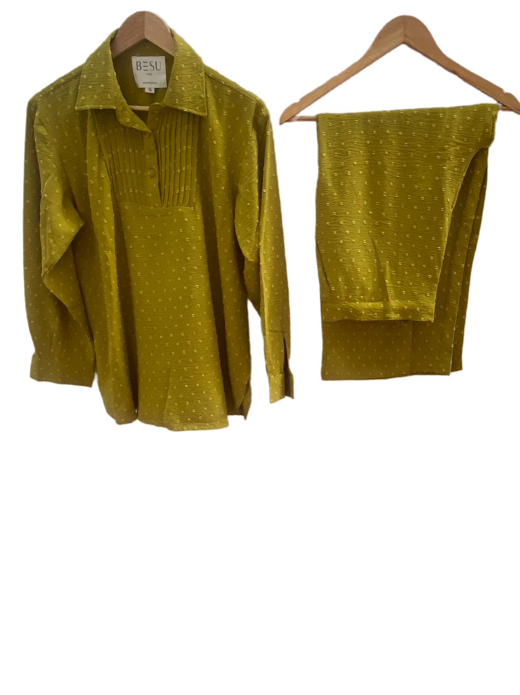 OLIVE MUSTARD CO-ORD SET BESU INDIA