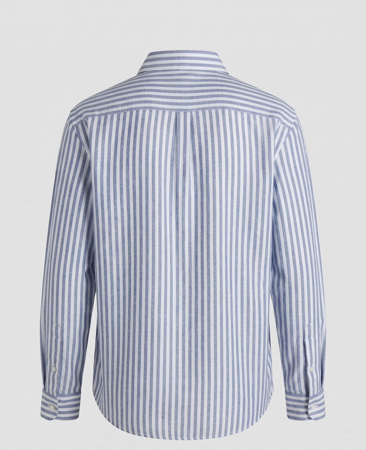 NAVY BLUE STRIPED EMBROIDERED SHIRT BESU INDIA