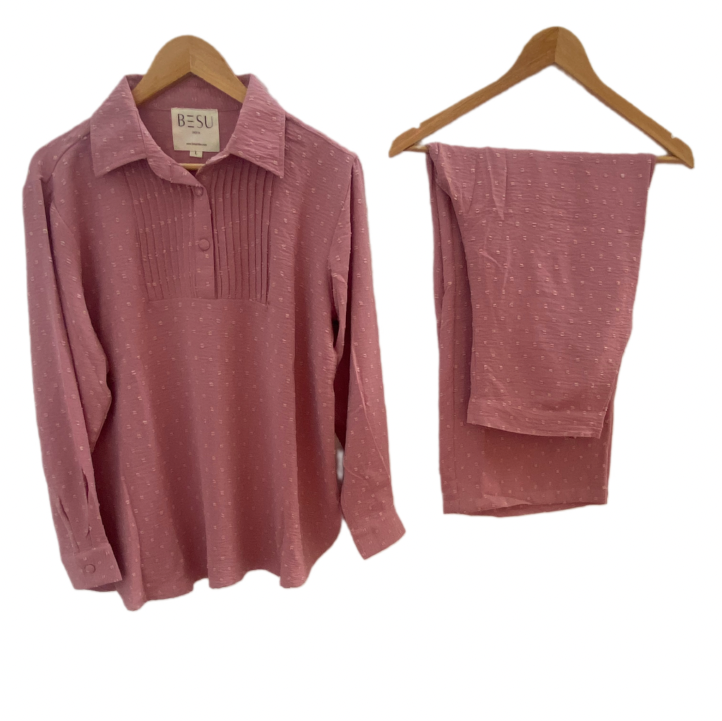 MAUVE PINK CO-ORD SET BESU INDIA