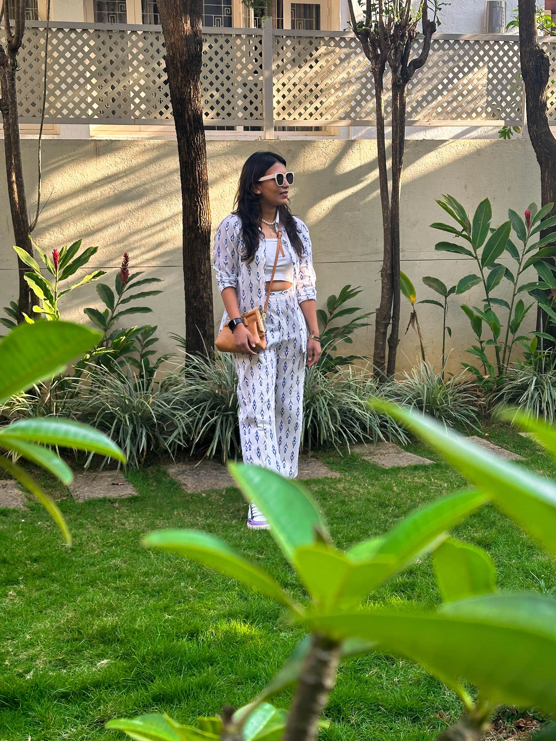 INDIGO HANGMAN CO-ORD SET BESU INDIA